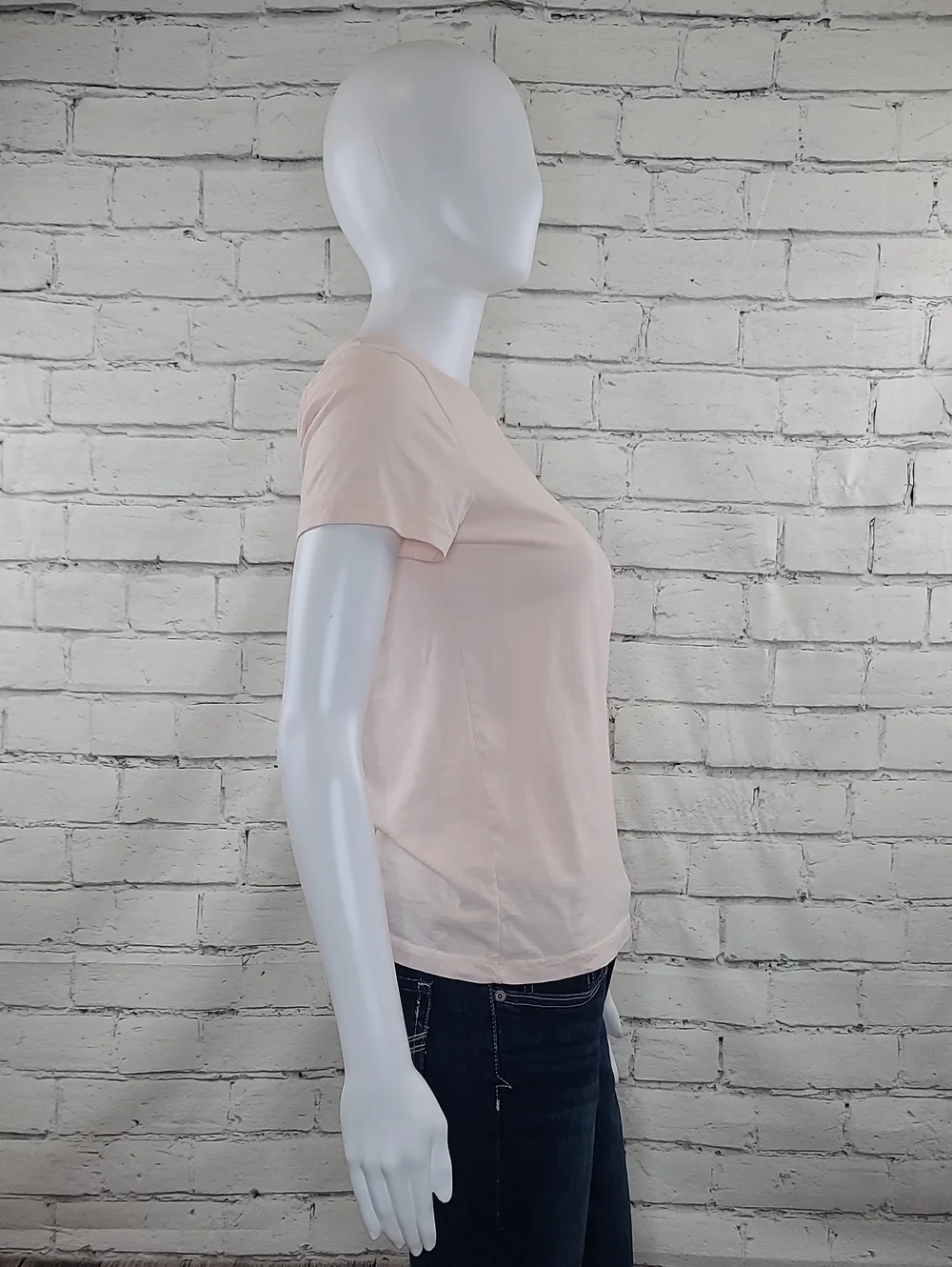 J Crew Broken-In Essential Cotton Crew Neck Short Sleeve Jersey Tee Peach/Pink